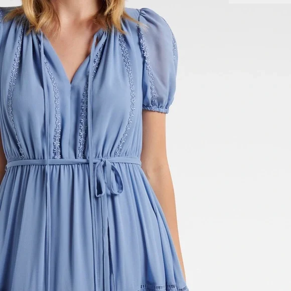 Forever New Sophie Petite Tiered Midi Dress - Picture 2 of 8